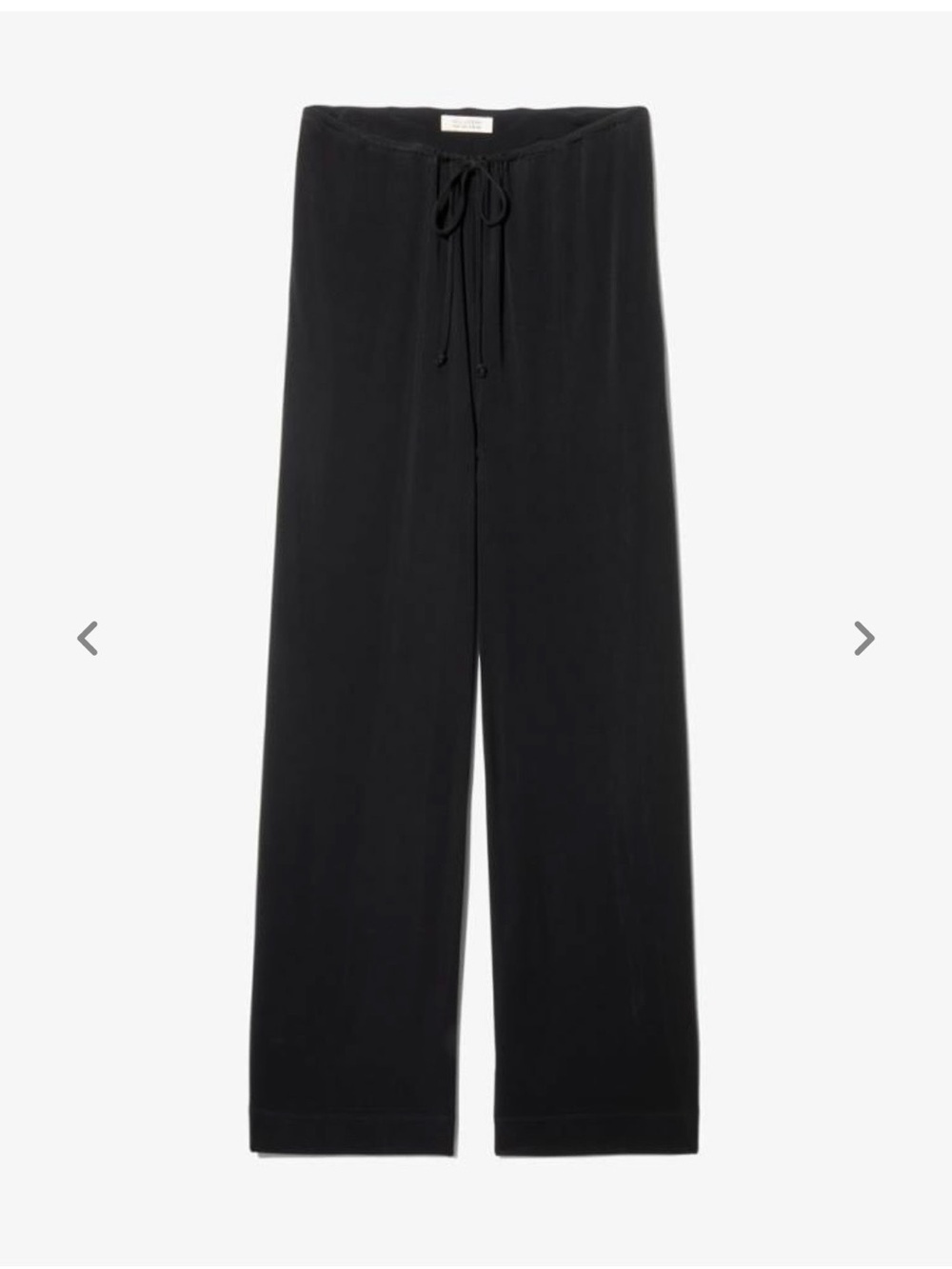 Nili Lotan  Adriel Pants  Black Wide-Leg - Picture 2 of 8